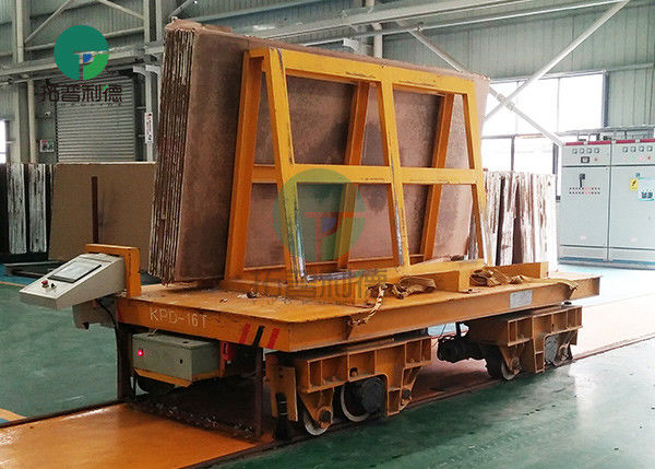 16 Ton Heavy Duty Material Handling Electric Transport Cart For Marble Slab