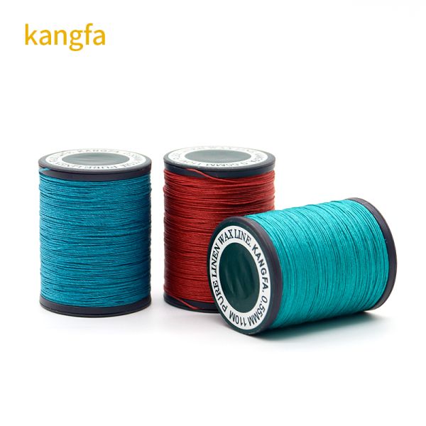 35g Weight Plastic Cone Linen Waxed Thread for Leather Sewing 70m in Cone Material
