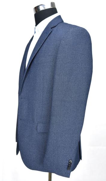 Windproof Fashion Mens Slim Fit Blazer Jackets , Male Blazer Jackets Navy Mix