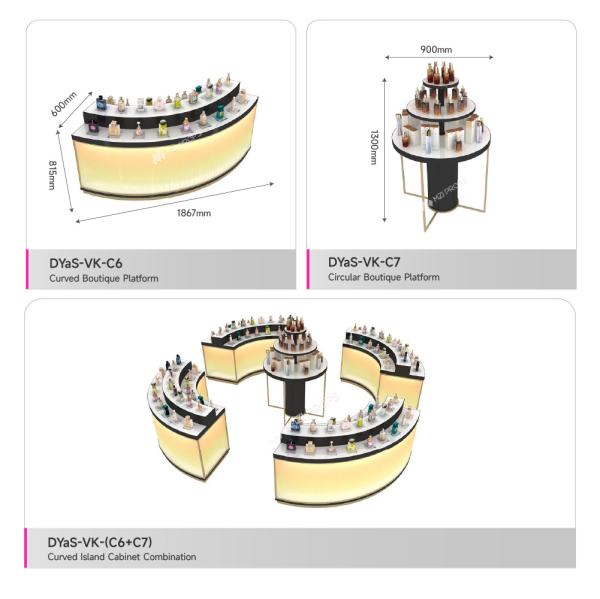 Makeup Display Stand Boutique Display Cabinet for Retail Display Showcase and Cosmetic Store Design