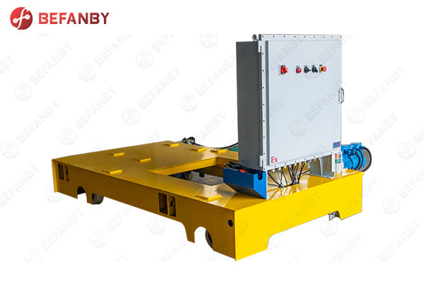 Carro de transferencia motorizado con bobina de cable de trabajo pesado