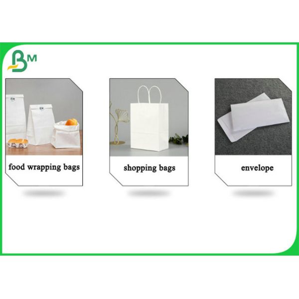 Упаковочная бумага Kraft цвета 180GSM 250GSM белая для сумок покупок