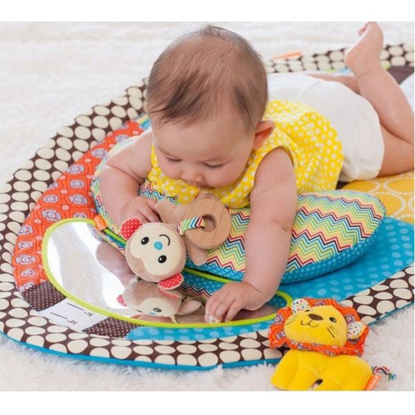 87x56cm Washable Baby Play Mat , CPSIZ Newborn Tummy Time Mat