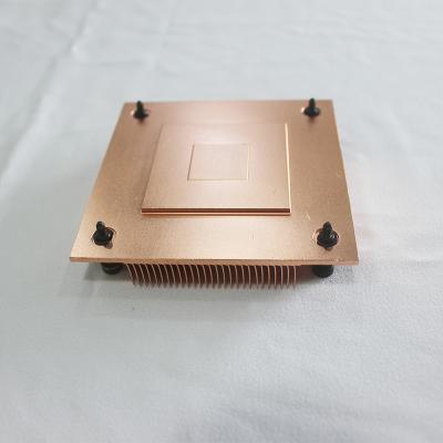 Dissipador de calor raspado de cobre versátil da aleta para oxidação do equipamento do CNC a anti