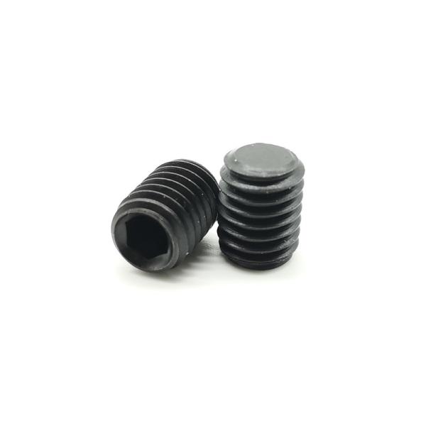 Black Oxide DIN 913 45H High Strength Hex Socket Set Screws With Flat Tip