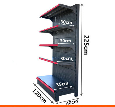 Multi-Function Steel Storage Display Unit with End Cap Gondola and Optional Features