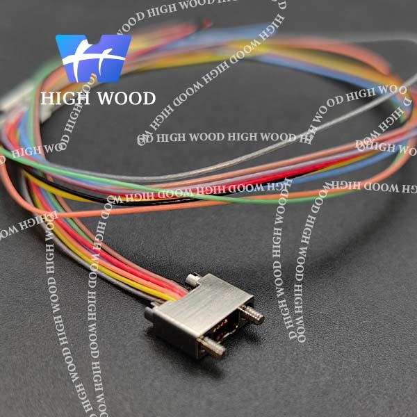 Customized Rectangular Micro-D Connector HW-R06-221-C1-9RH-0-JC-30T30
