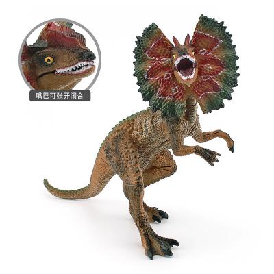 Dinossauro de Dilophosaurus Amarelo Modelo Educativo Jurassic Age Figura Brinquedo