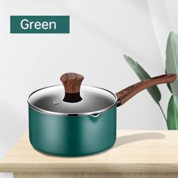 16 / 18 / 20cm Kitchen Sauce Pans Non Stick With Comfortable Wooden Handle