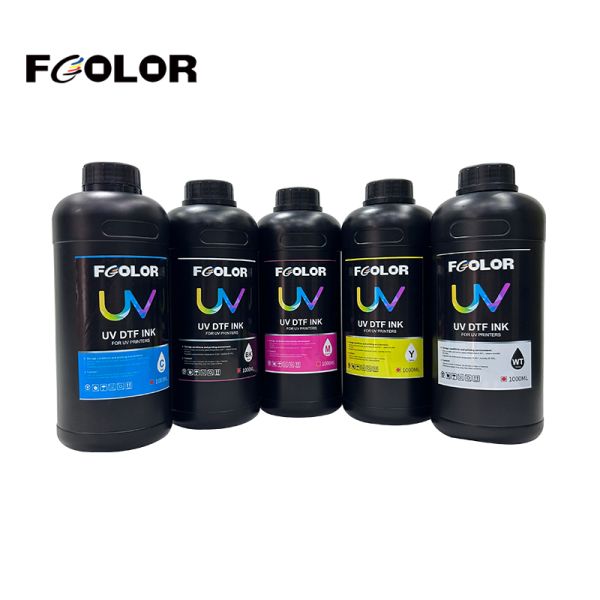 Fcolor Well Test Direct to Film LED UV Printing Ink for Epson L1800 1390 1400