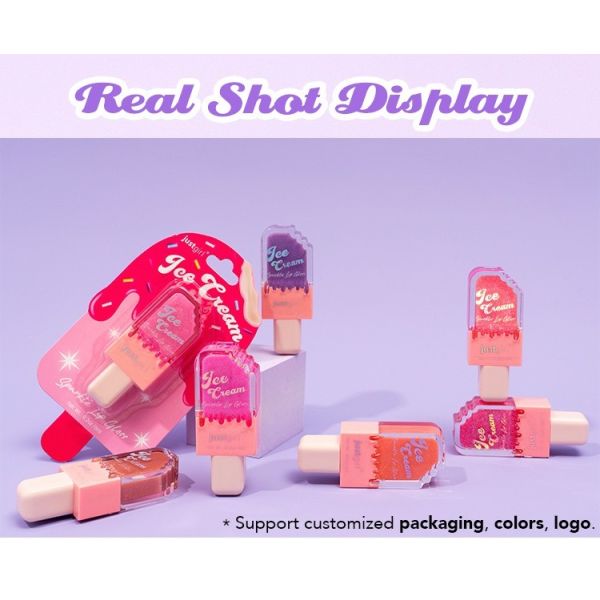 OEM Irresistible Charm Ice Cream Shaped Lip Gloss Essence Cosmetics Lip Gloss 6ml