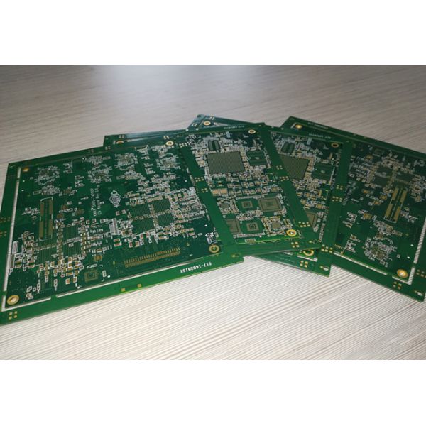 4 разнослоистой слоя доски ЭНИГ ПКБ с силкскрен зеленого солдмаск белым