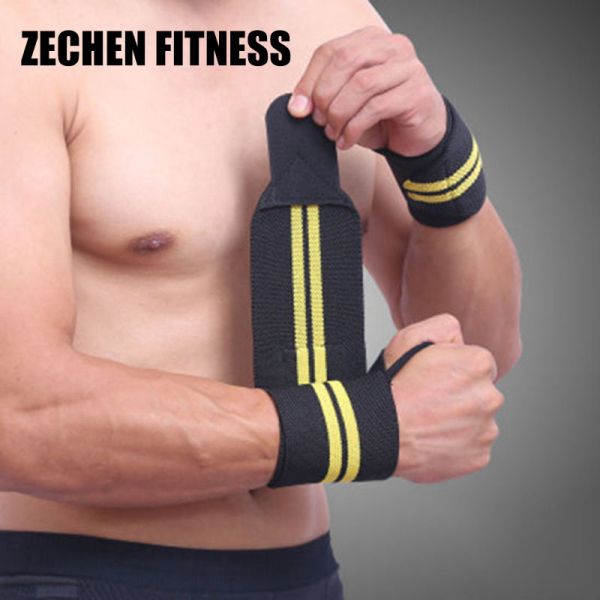 45cm Wrist Wraps Fitness Polyeste 8cm Support Gym Custom Weightlifting Straps