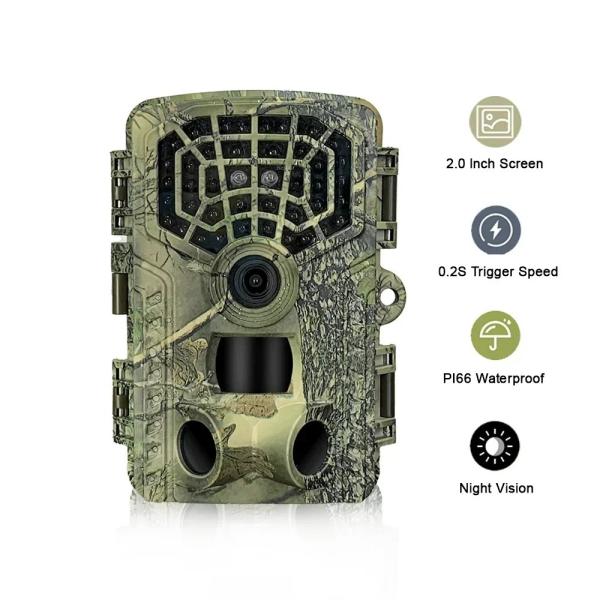 4K Wifi Hunting Camera Wildlife Trail Camera HD Low Glow Arction 48MP IP65 Waterproof