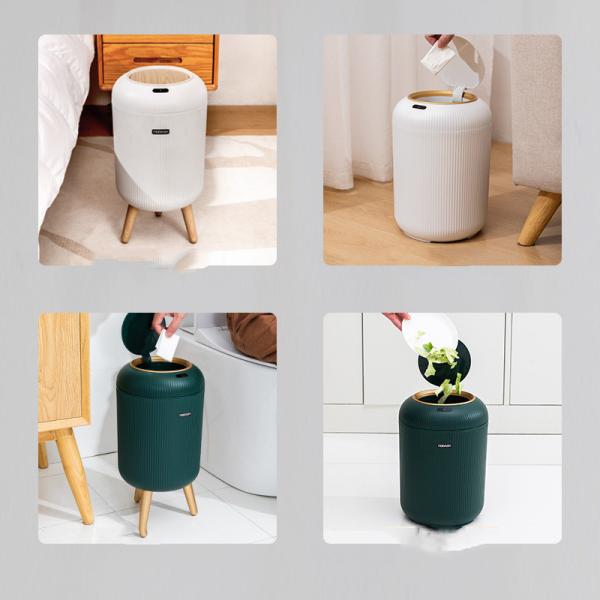 3GL Automatic Trash Can Motion Sensor Kitchen Garbage Can Plastic Electric Smart Garbage Bin