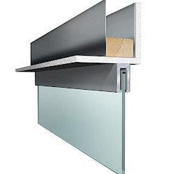 4-25mm Fixd Glass Draft Curtain For Shopping Malls And Factories