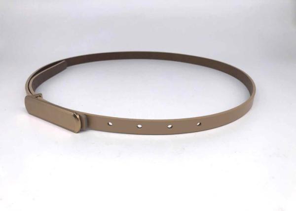 Skinny 15mm Women's Fashion Leather Belts For Dress