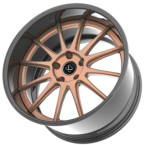 forged 2 - piece sport rim work car wheels 5x130 5x120 5x112 concave