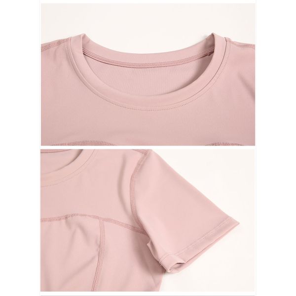 Тонкое тело формирует футболку шеи дам футболки 180g спортзала женщин круглую