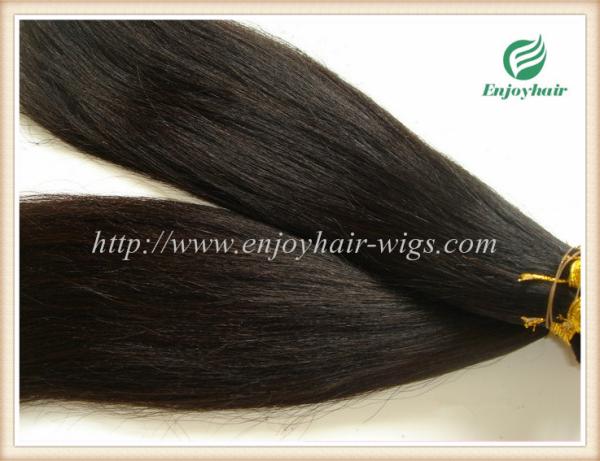Hand tied weaviing Brazilian 5A virgin remy hair,YAKI straight hair extension