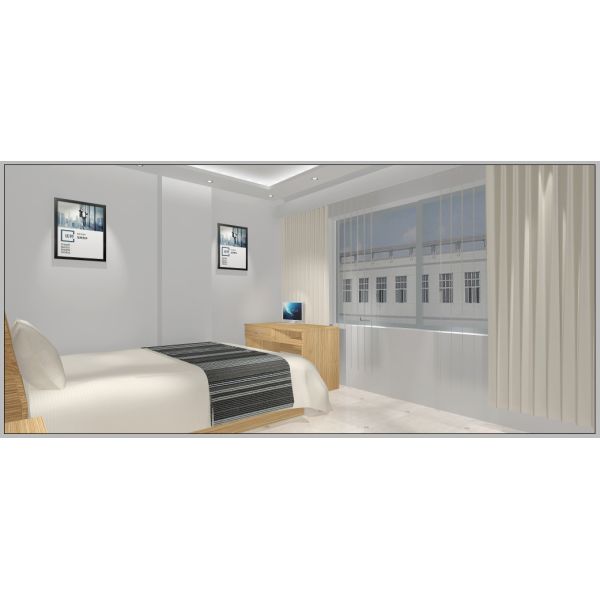 American Style Hotel Contract Furniture Melamine Surface Fire Resistant