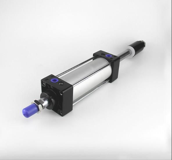 Adjustable Compact Pneumatic Cylinder High Precision Magnet Ring Strong Structure