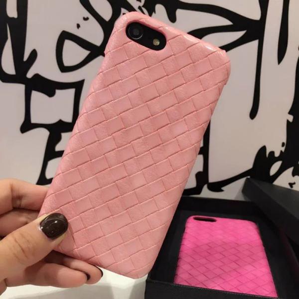 Hard PC&PU Simple High-grade Weave Pattern Skin Back Cover Cell Phone Case For iPhone 7 6s Plus