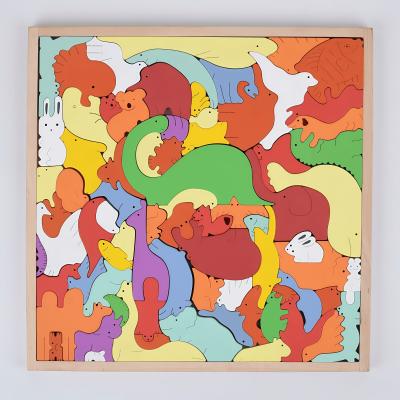 Children Learning Games Developing Kids Toddler Gifts Montessori Jigsaw Big Crazy Animal Puzzle Toys