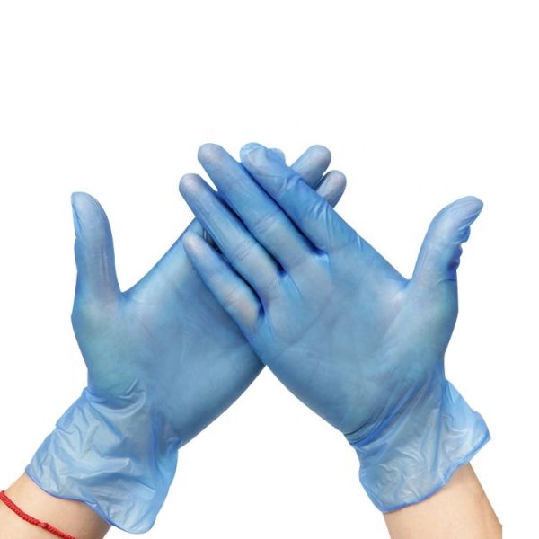 Medical Examination Blue 4.5g Disposable PVC Gloves