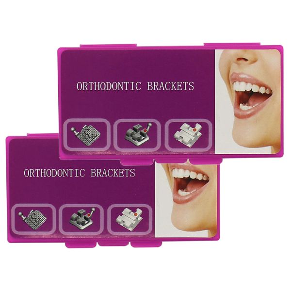 Metal Orthodontic Self Ligating Brackets Roth 022 Slot 345 With Hooks