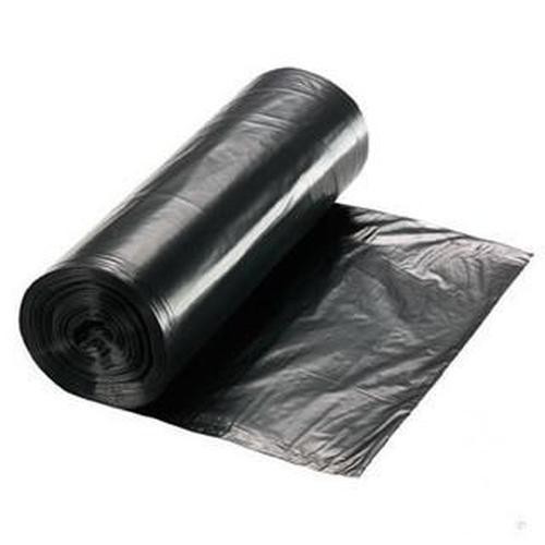 Disposable Polythene Plastic Garbage Bags , Heavy Duty Black Trash Bags