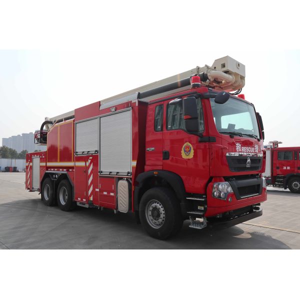 JP32 HOWO Водяная башня грузовик 9780 × 2540 × 3800MM Средний спасательный пожар