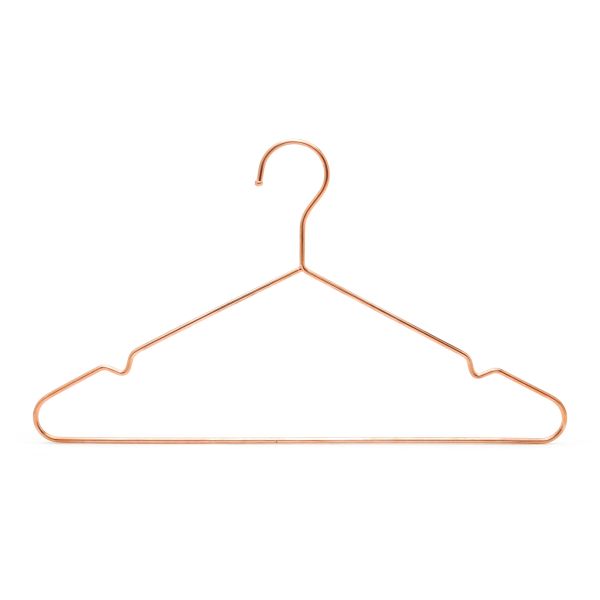 Wrinkle Free Copper Plated Metal Wire Coat Hangers