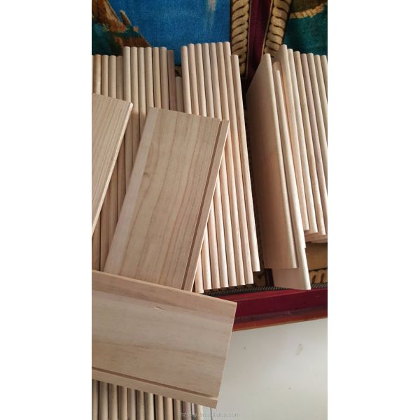 Estilo de diseño chino tableros de cajones de paulownia paneles de madera para la producción de muebles