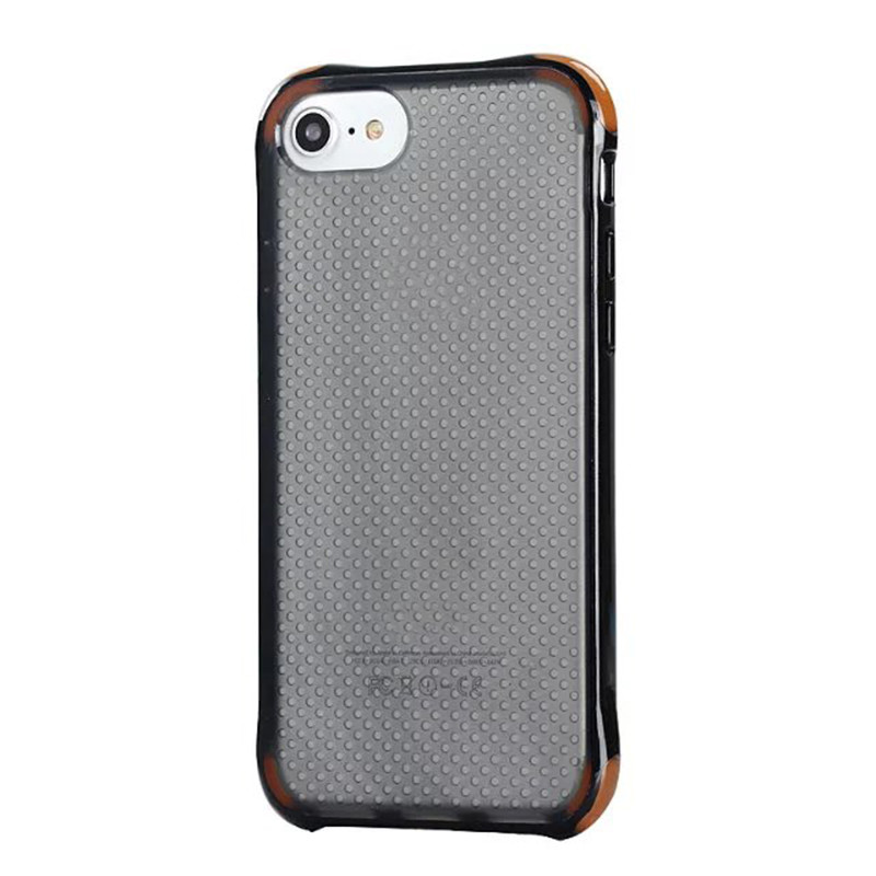 Soft TPU Three-color Anti-drop Mesh Cell Phone Case Back Cover For iPhone 7 6s Plus
