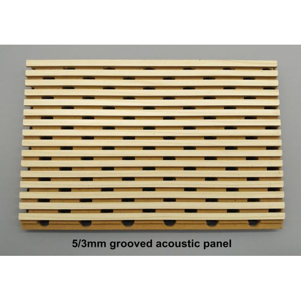 5/3mm Hotel Sala de banquetes paneles acústicos con ranuras plafón de azulejos tablero de absorción de sonido