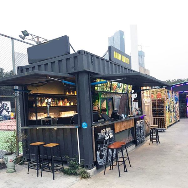 Container Cafe Converted Container Shop Commercial Street Container for Supermarket Convenience Store