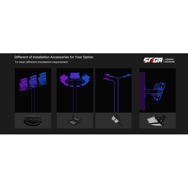 света рангоута СИД 120W теннисный корт ROHS высокого ротатабельный освещая