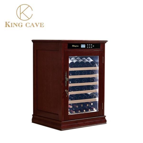 Imported Oak Raw Materials Custom Wine Cooler Eco Friendly Adjustable Shelves