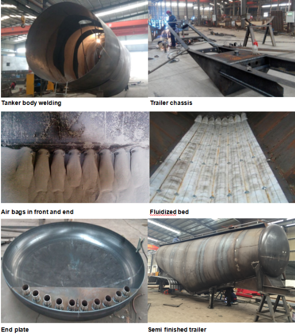 Dongfeng 6x4 Bulk Cement Trailer , 20 Tons - 40 Tons Cement Powder Truck