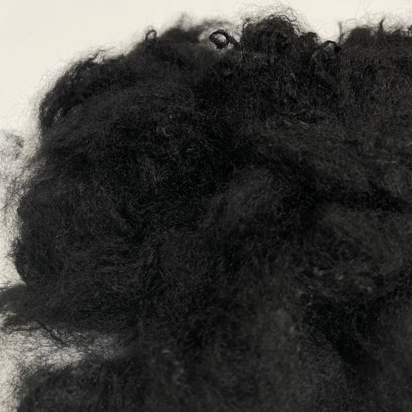 6D×51mm Recycled Black Polyester Staple Fiber with Water Repellent Properties for Filling and Non-Woven Use