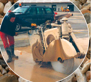 High Speed Diamond Cutting Blade , Diamond Concrete Cutting Blades Environmental Protection