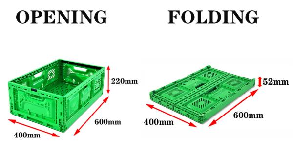 600*400*52mm プラスチック製の収納箱