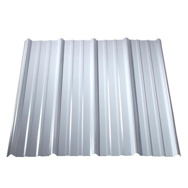 RAL9006 Painéis de telhado de alumínio branco PPGI Folha de telhado de metal trapezoidal e revestimento Painéis de telhado galvanizados Valspar PVDF