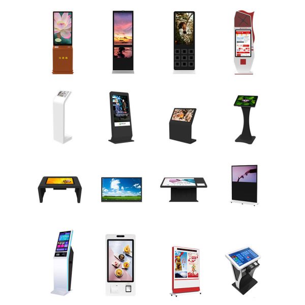 LCD Digital Signage Kiosk With 178° Viewing Angle 2GB-4GB RAM Intel / RK CPU