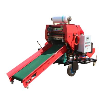 Diesel Powered Silage Baler Round Packing Machine Corn Silage Balers