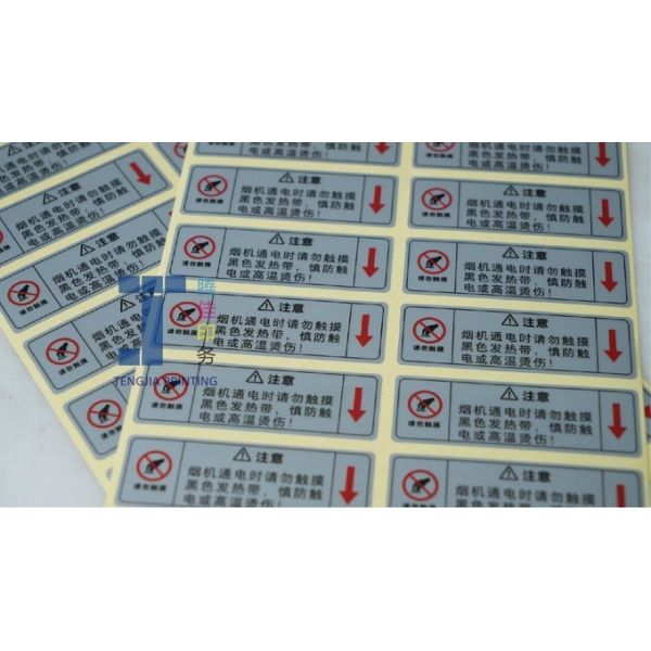 Customizable Size Electrical Warning Labels For Safety Notifications