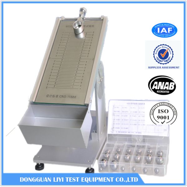 20º ~40° Adjustable Angle Tape Initial Adhesion Testing Equipment / Rolling Ball Tack Tester