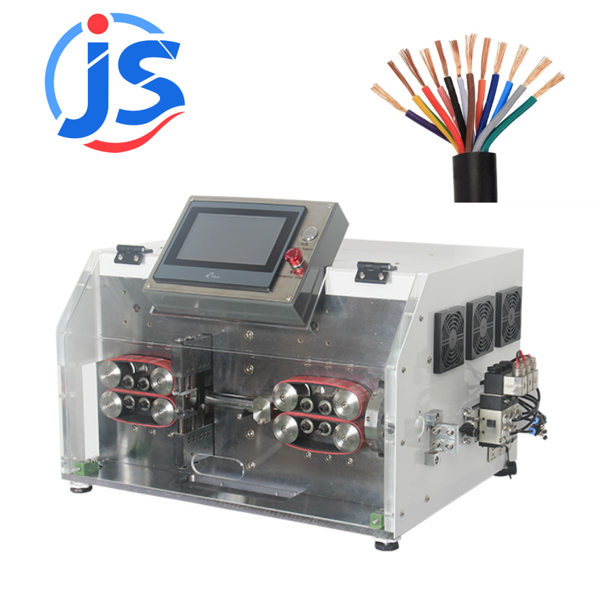 Programmable Automatic Cut And Strip Machine 4.3 Inch PLC Screen Wire Stripper Machines
