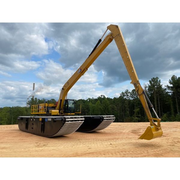 Customized Floating Pontoon Undercarriage for Amphibious Excavator Swamp Marsh Wetlands Conversion Supplier